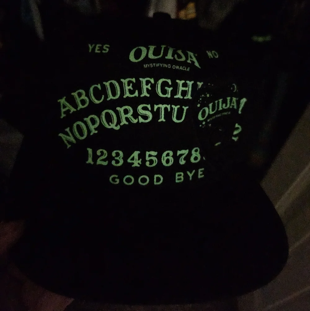 Ouija Board Glow In The Dark Black Snapback Hat